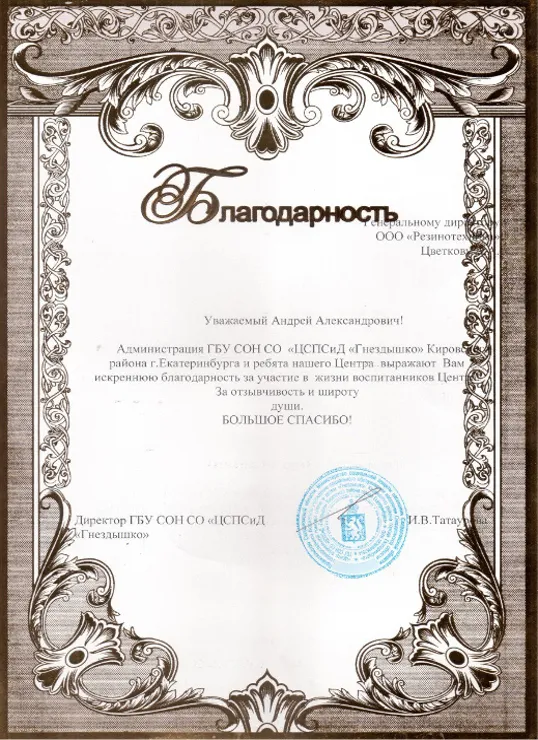 ЦСПСиД "Гнездышко"