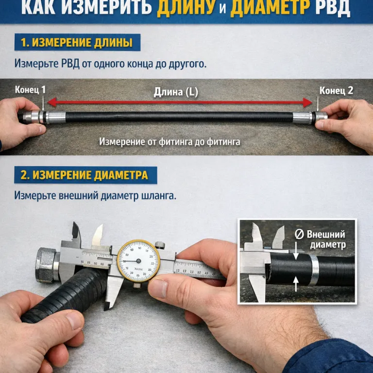 РВД ұзындығы мен диаметрін қалай дұрыс өлшеу керек