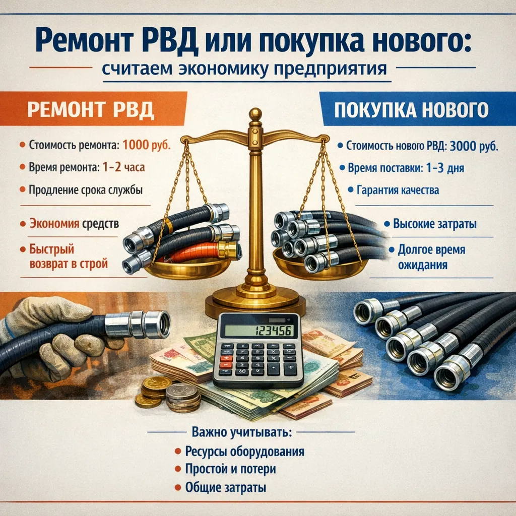 РВД жөндеу немесе жаңасын сатып алу: инженерлік тұрғыдан дұрыс шешім