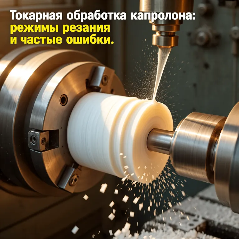 Капролонды токарлық өңдеу: режимдер, құрал таңдау және дәлдік