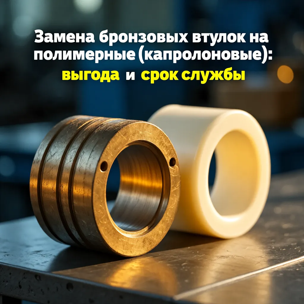 Қола төлкелерді капролонға ауыстыру: есептеу, таңдау және монтаждау