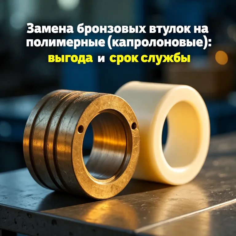 Қола төлкелерді капролонға ауыстыру: есептеу, таңдау және монтаждау