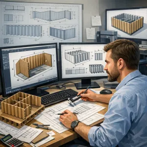 Конвейерлік лентаның гофрборты мен тосқауылдарының геометриясын жобалаушы