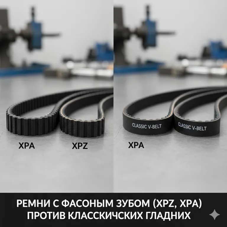 Пішінді тісті белдіктер XPZ және XPA: классикалық тегіс белдіктерге қарсы